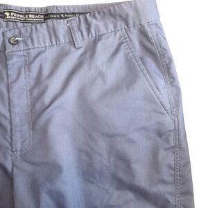 Pebble Beach Dry-Luxe Performance Golf Shorts Blue Herringbone Mens‎ 40 1057441